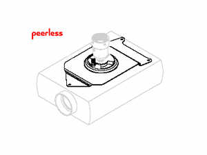 1267306_PEERLESS_PAP45.jpg-PEERLESS_PAPER_45_MOUNTING_COMPONENT_PROJECTOR_ADAPTER_BLACK