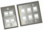 1010612_CABLES_TO_GO_37097.JPG-4_PORT_DUAL_MULTIMEDIA_KEYSTONE_WALL_PLATE_STEEL