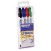 730524_MEMOREX_MEMTEK__32020460.jpg-4PK_CD_MARKING_PENS_ASSORTED_COLORS_RED_GREEN_BLUE_BLACK