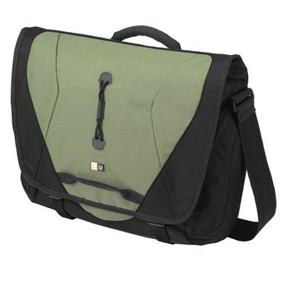 1067540_CASE_LOGIC_LNM15BLACKGREEN.jpg-15.4IN_LAPTOP_MESSENGER_BAG_BLACK_DURABLE_NYLON_MESSENGER_BAG