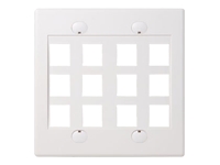 1121768_BELKIN_F4E46912WHT.jpg-12PORT_WHITE_DOUBLE_FACEPLATE
