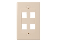 1121771_BELKIN_F4E4564IV.jpg-4PORT_IVORY_SINGLE_FACEPLATE