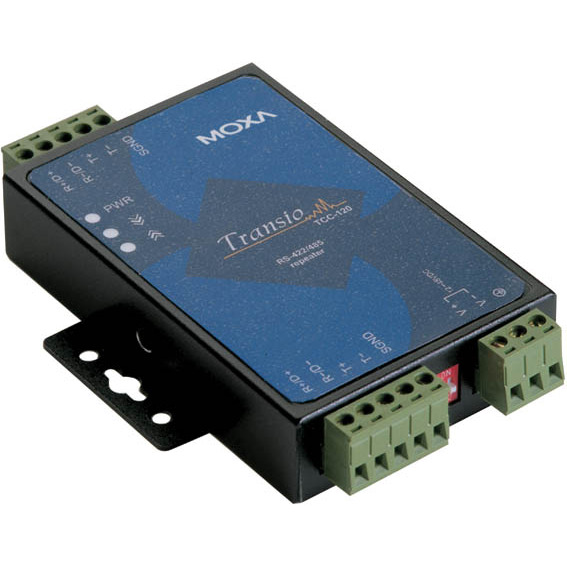 792878_MOXA_TCC120I.jpg-DIN_RAIL_MOUNTABLE_RS_422_RS_485_REPEATER_EMBEDDED_SURGE_PROTECTION_16_KV_ESD_WITH_ISOLATION