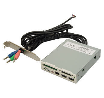 889487_KOUTECH_IOFPM420.jpg-KOUTECH_4_IN_HI_SPEED_USB_2.0_FRONT_PANEL_CARD_READER_WITH_USB_2.0_FIREWIRE_AUDIO_PORTS_3.5