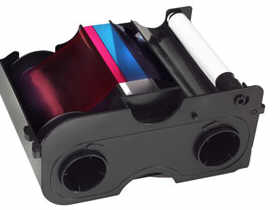 1402389_FARGO_44270.jpg-YMCKO_STARTER_CARTRIDGE_CLEANING_COLOR_RIBBON_WITH_RESIN_BLACK_AND