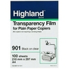 3M HIGHLAND901 TRANSPARENCIES_FOR_USE_ON_PLAIN_PAPER